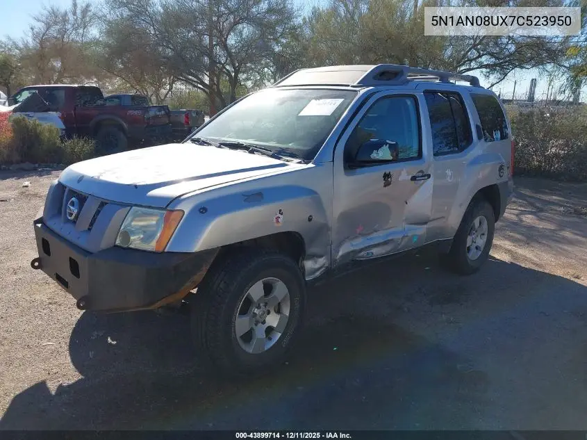 5N1AN08UX7C523950 2007 Nissan Xterra S