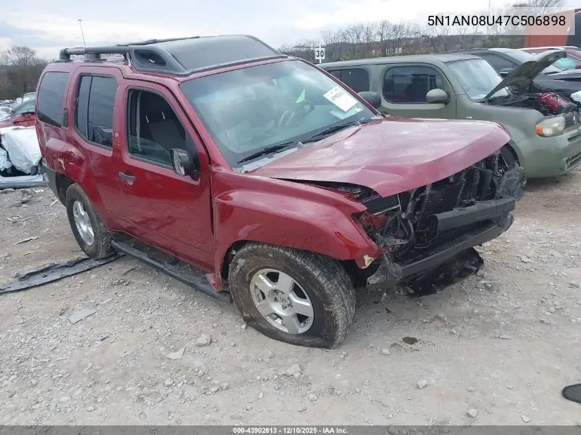 5N1AN08U47C506898 2007 Nissan Xterra S