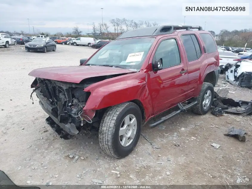 5N1AN08U47C506898 2007 Nissan Xterra S