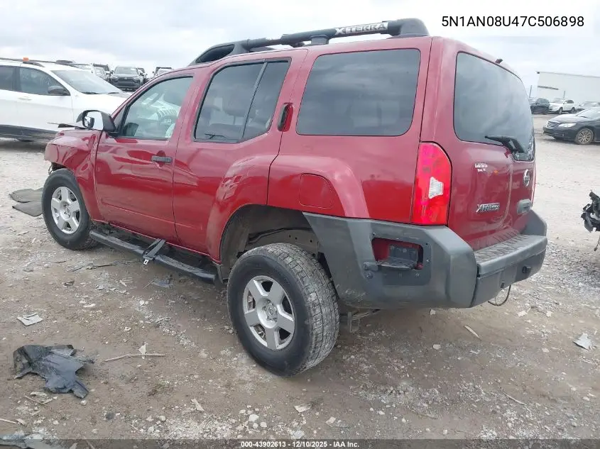 5N1AN08U47C506898 2007 Nissan Xterra S