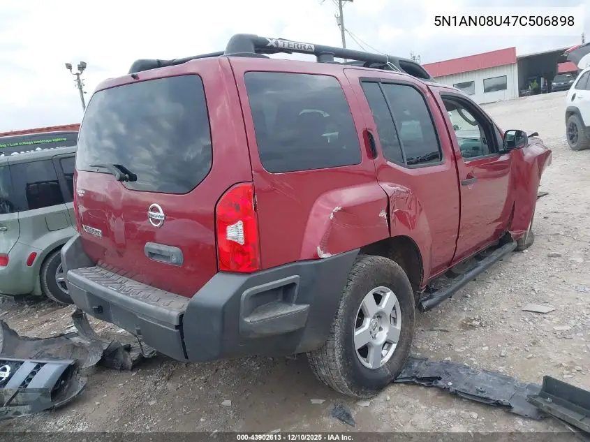 5N1AN08U47C506898 2007 Nissan Xterra S