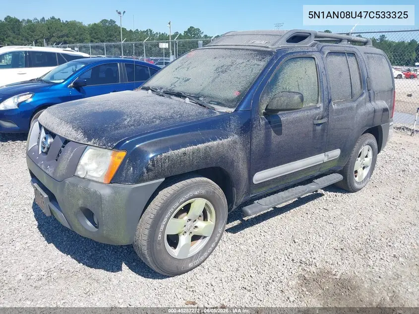 2007 Nissan Xterra Se VIN: 5N1AN08U47C533325 Lot: 45287272
