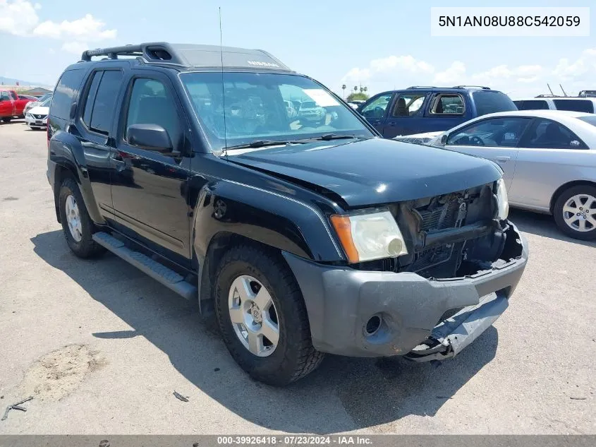 5N1AN08U88C542059 2008 Nissan Xterra S