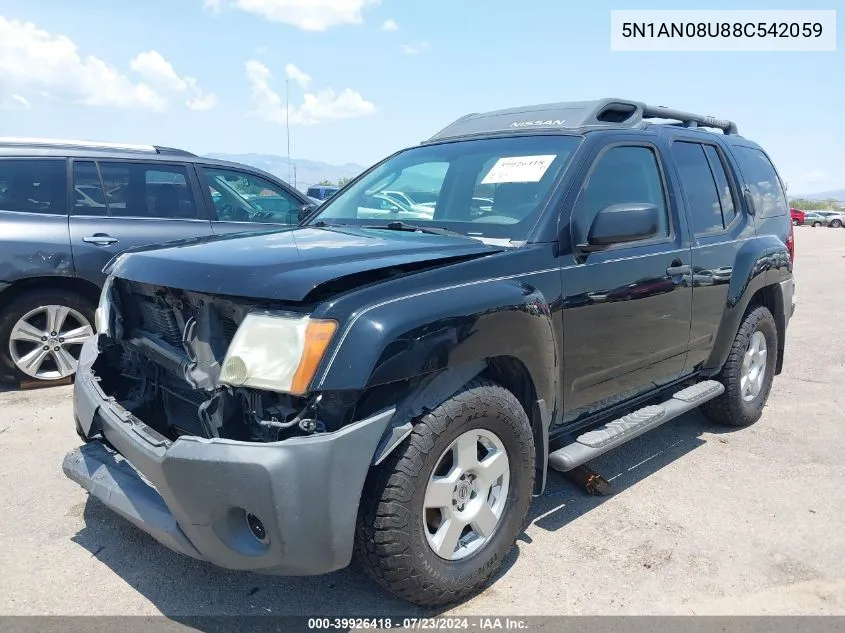 5N1AN08U88C542059 2008 Nissan Xterra S