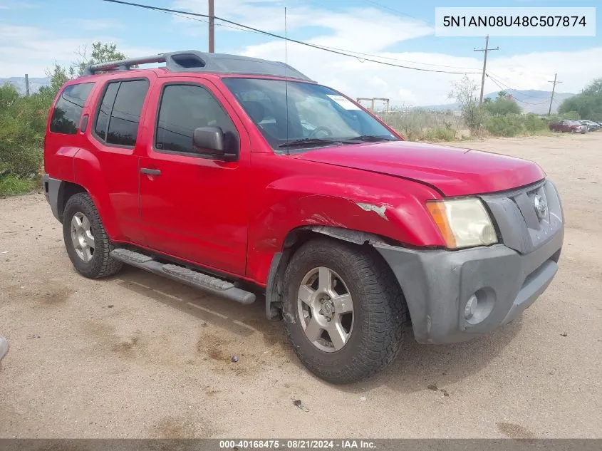 5N1AN08U48C507874 2008 Nissan Xterra S