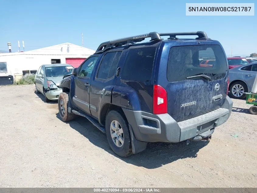 5N1AN08W08C521787 2008 Nissan Xterra Off Road