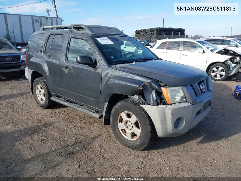 5N1AN08W28C511813 2008 Nissan Xterra S