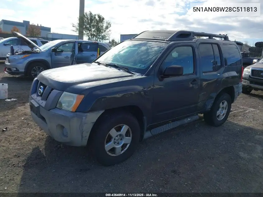 5N1AN08W28C511813 2008 Nissan Xterra S