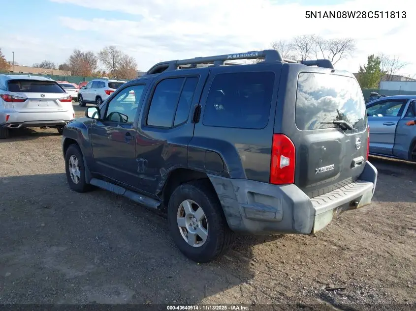 5N1AN08W28C511813 2008 Nissan Xterra S
