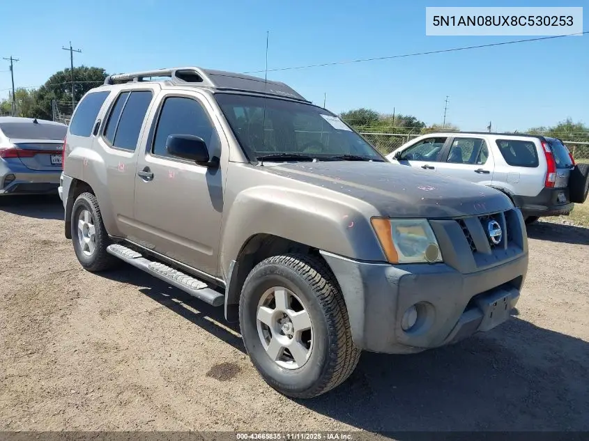 5N1AN08UX8C530253 2008 Nissan Xterra S