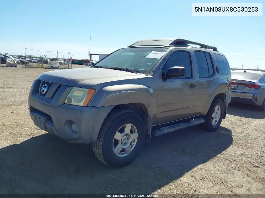 5N1AN08UX8C530253 2008 Nissan Xterra S