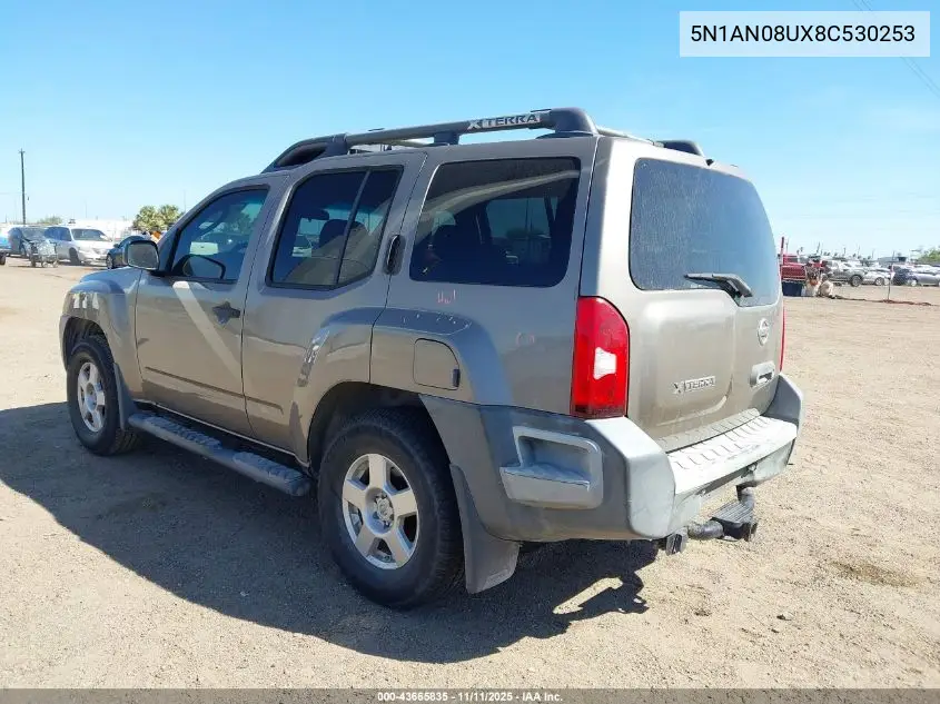 5N1AN08UX8C530253 2008 Nissan Xterra S
