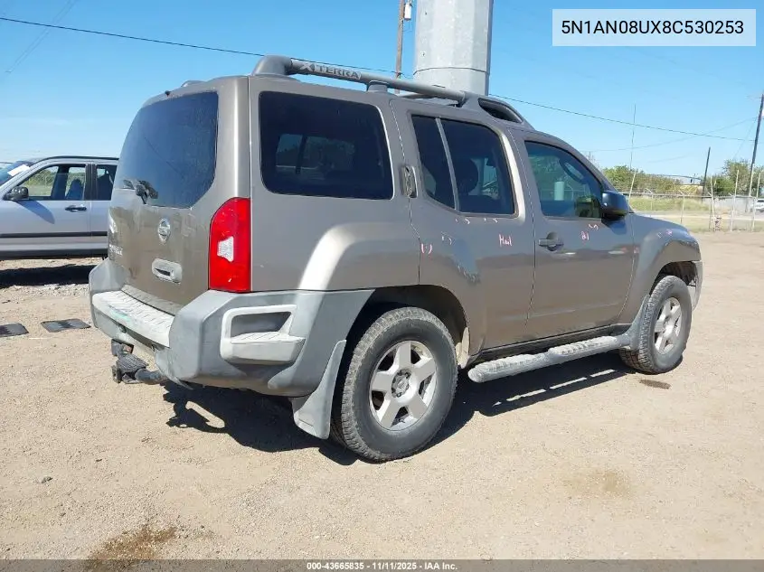 5N1AN08UX8C530253 2008 Nissan Xterra S