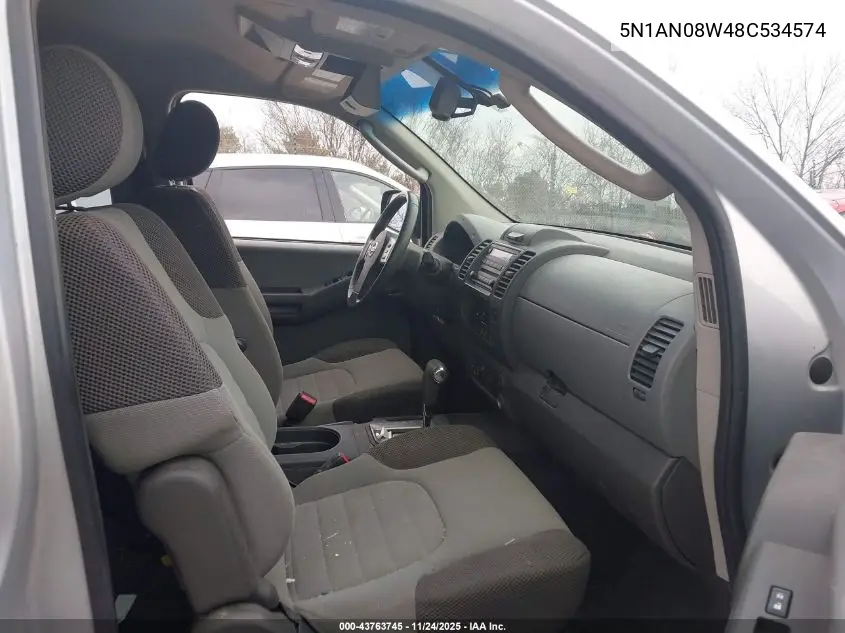 5N1AN08W48C534574 2008 Nissan Xterra Se