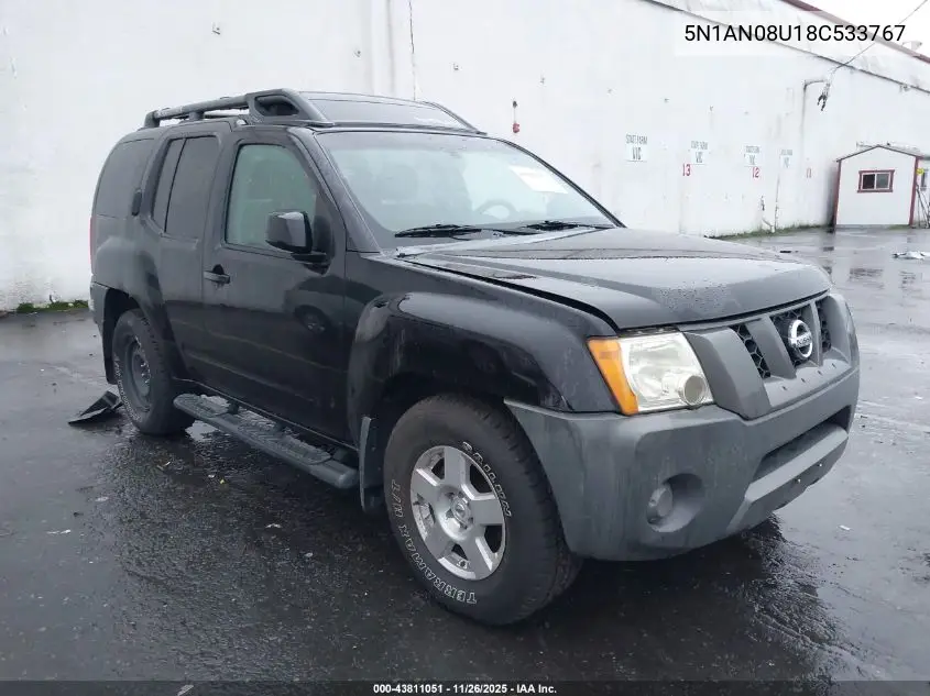 5N1AN08U18C533767 2008 Nissan Xterra S