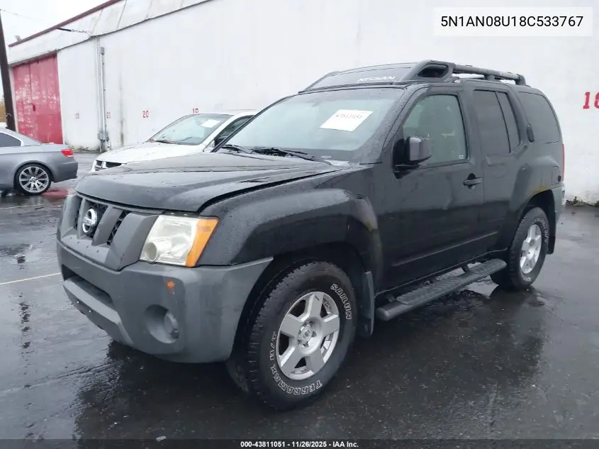 5N1AN08U18C533767 2008 Nissan Xterra S