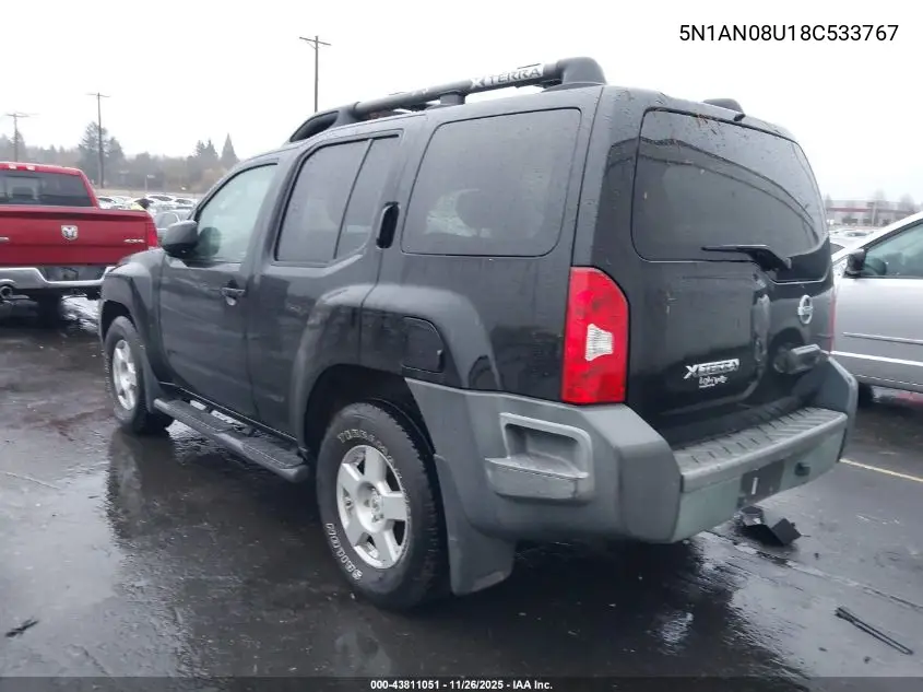 5N1AN08U18C533767 2008 Nissan Xterra S