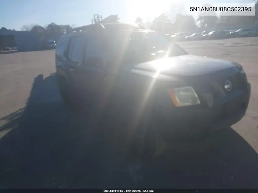 5N1AN08U08C502395 2008 Nissan Xterra S