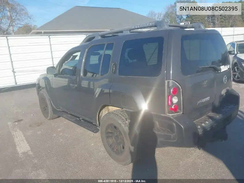 5N1AN08U08C502395 2008 Nissan Xterra S
