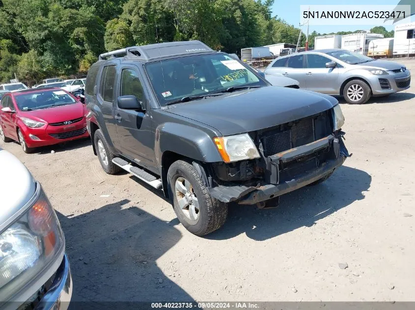 5N1AN0NW2AC523471 2010 Nissan Xterra S