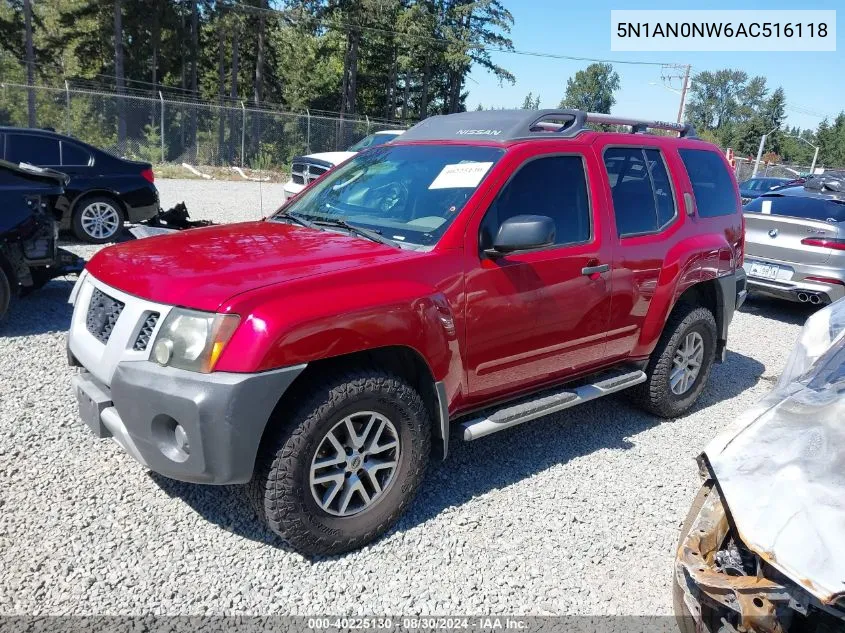 5N1AN0NW6AC516118 2010 Nissan Xterra X