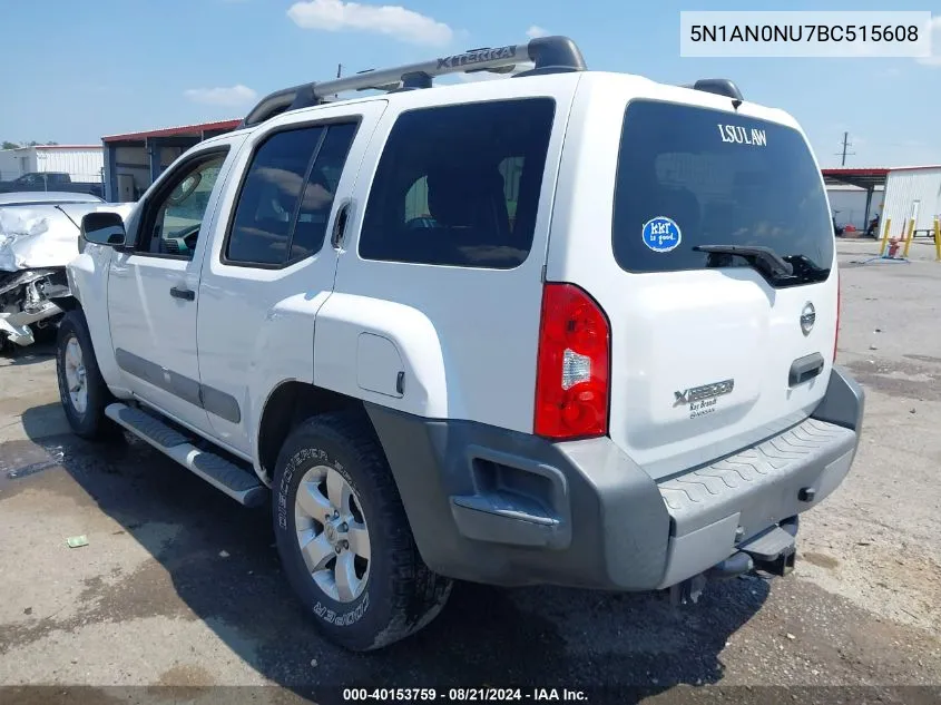 5N1AN0NU7BC515608 2011 Nissan Xterra S