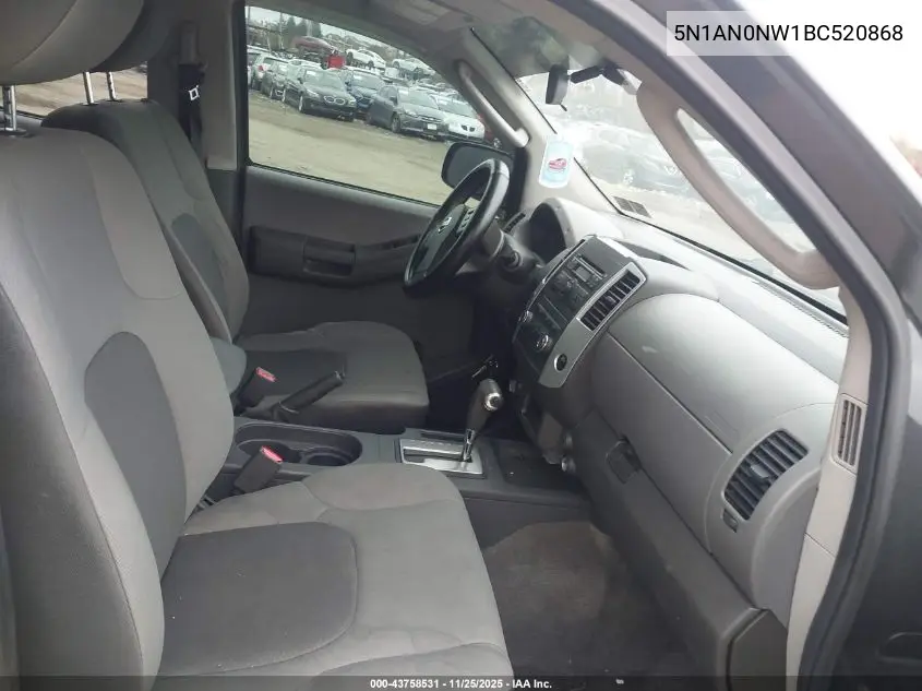 5N1AN0NW1BC520868 2011 Nissan Xterra S