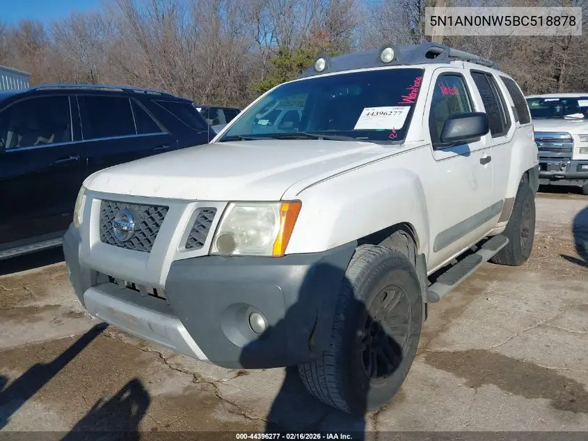 5N1AN0NW5BC518878 2011 Nissan Xterra Pro-4X