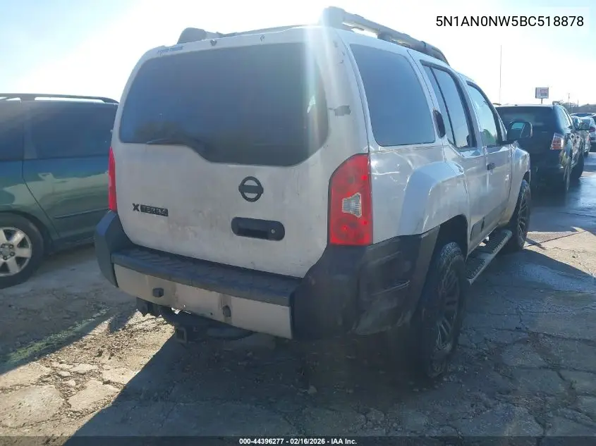 5N1AN0NW5BC518878 2011 Nissan Xterra Pro-4X
