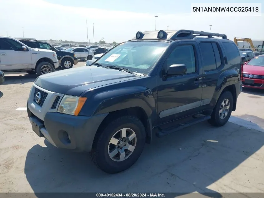 5N1AN0NW4CC525418 2012 Nissan Xterra Pro-4X