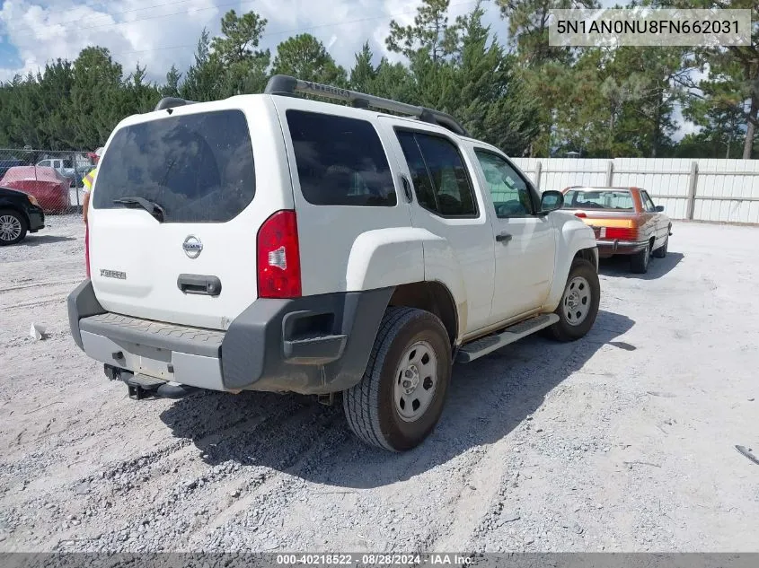 5N1AN0NU8FN662031 2015 Nissan Xterra X