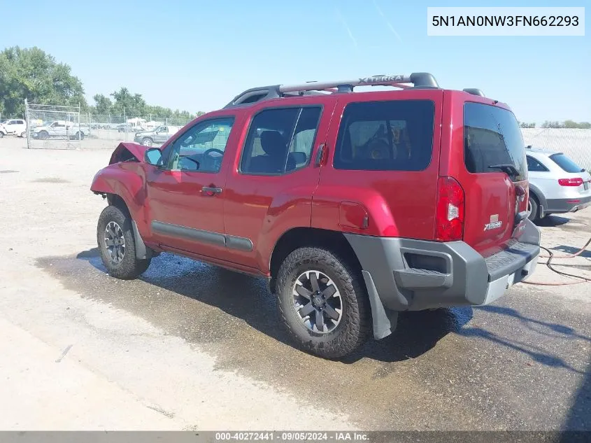 5N1AN0NW3FN662293 2015 Nissan Xterra X/S/Pro-4X