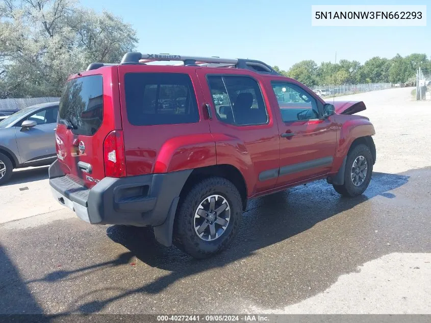 5N1AN0NW3FN662293 2015 Nissan Xterra X/S/Pro-4X