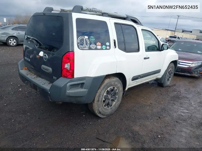 5N1AN0NW2FN652435 2015 Nissan Xterra Pro-4X