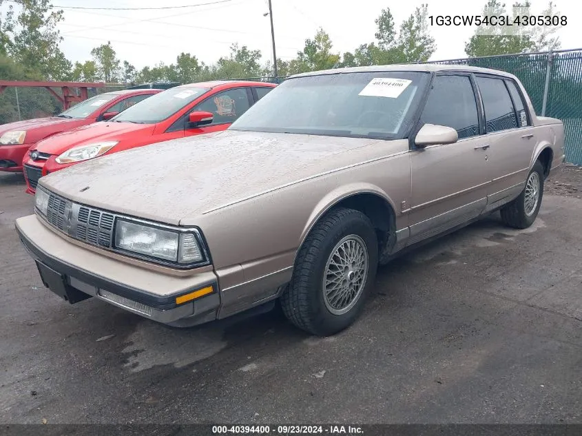 1G3CW54C3L4305308 1990 Oldsmobile 98 Regency Brougham