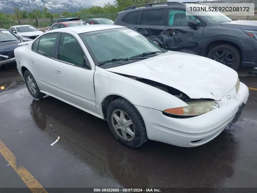 1G3NL52E92C208172 2002 Oldsmobile Alero Gl1