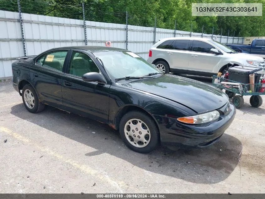 1G3NK52F43C303641 2003 Oldsmobile Alero Gx