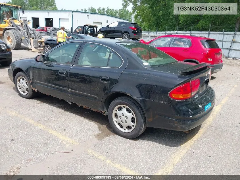 1G3NK52F43C303641 2003 Oldsmobile Alero Gx