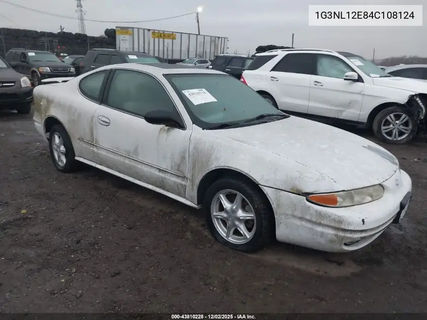 1G3NL12E84C108124 2004 Oldsmobile Alero Gl2