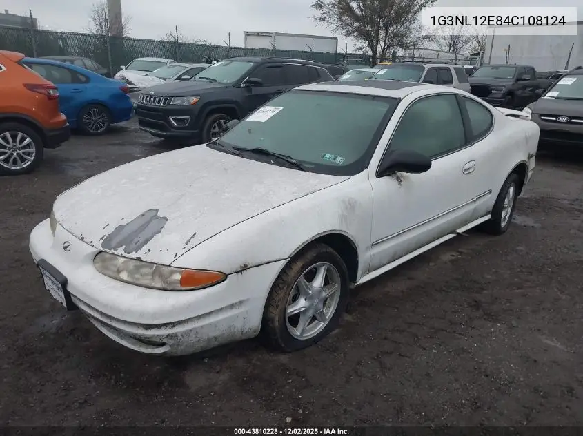 1G3NL12E84C108124 2004 Oldsmobile Alero Gl2