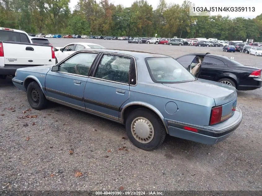 1G3AJ51N4KG359113 1989 Oldsmobile Cutlass Ciera