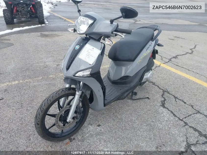 ZAPC546B6N7002623 2022 Piaggio Liberty 50/50 S