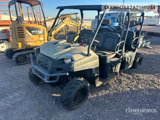 4XAWH76A2A2160244 2010 Polaris R 10 Wh 76 Ag 2010 Polaris R10Wh76Ag 4X4 Utility Vehicle (Inoperable)