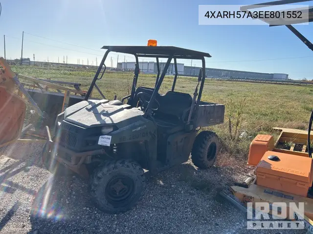 4XARH57A3EE801552 2014 Polaris Ranger 570 2014 Polaris Ranger 570 4X4 Utility Vehicle