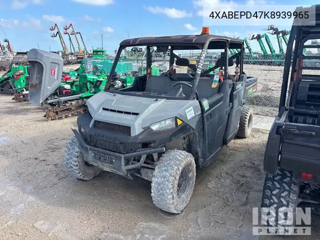 4XABEPD47K8939965 2019 Polaris D 19 Bepd 4 B 4 2019 Polaris D19Bepd4B4 4X4 Utility Vehicle (Inoperable)