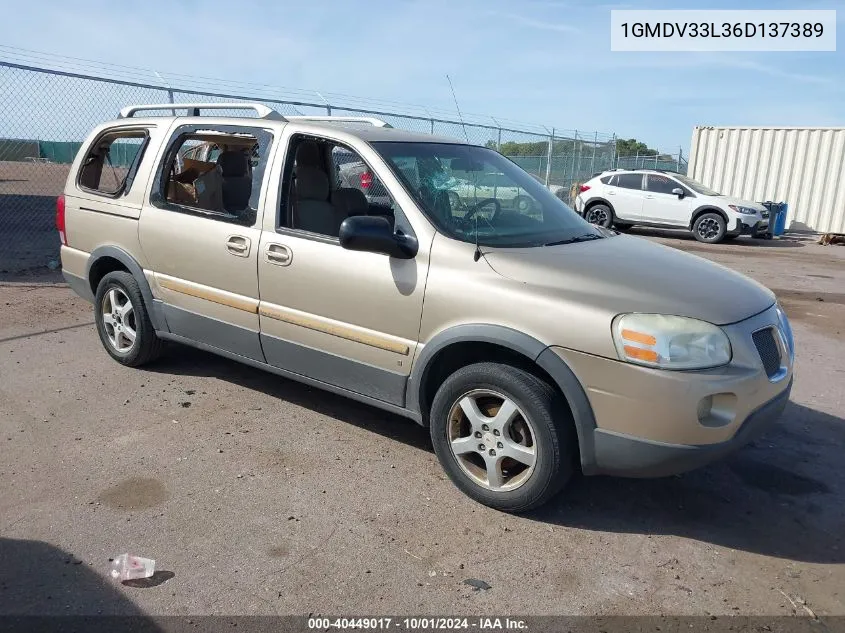 1GMDV33L36D137389 2006 Pontiac Montana Sv6 Sv6