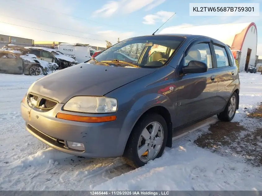 KL2TW65687B759301 2007 Pontiac Wave 5 Se