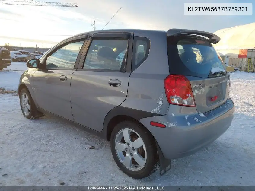 KL2TW65687B759301 2007 Pontiac Wave 5 Se