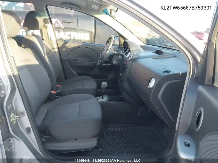 KL2TW65687B759301 2007 Pontiac Wave 5 Se