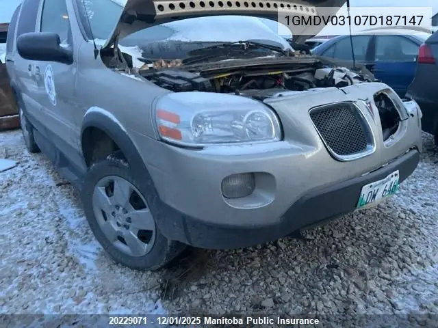 1GMDV03107D187147 2007 Pontiac Montana Sv6 Ext